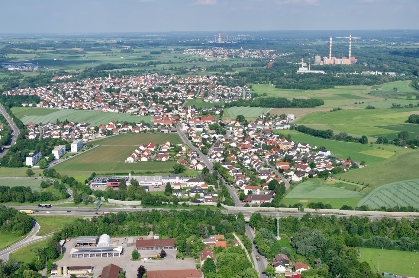 Luftbild des Stadtbezirks 09 - Mailing der Stadt Ingolstadt // Foto: Stadt Ingolstadt/Schalles